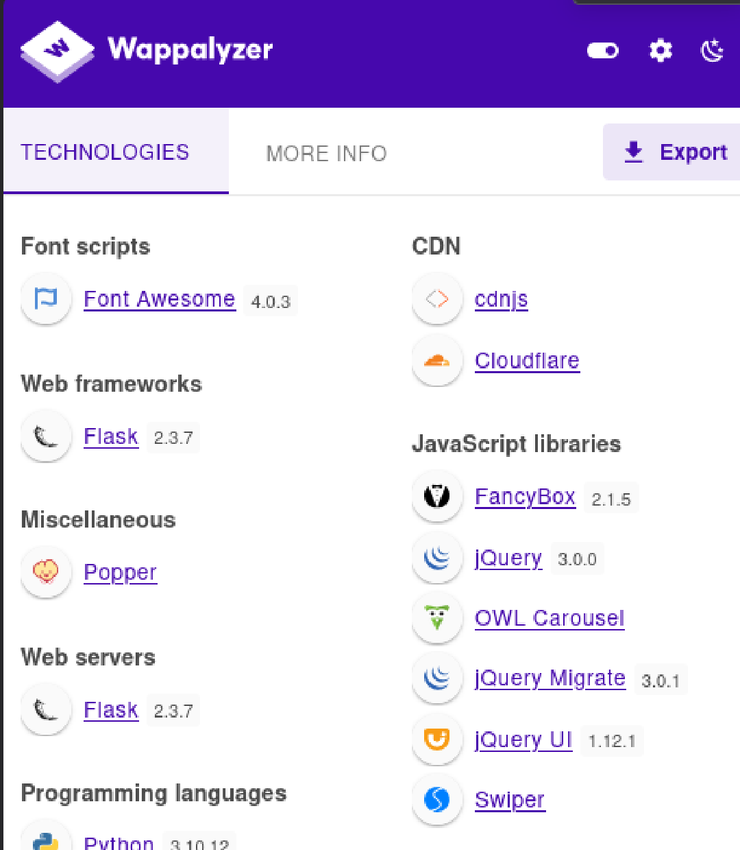 wappalyzer